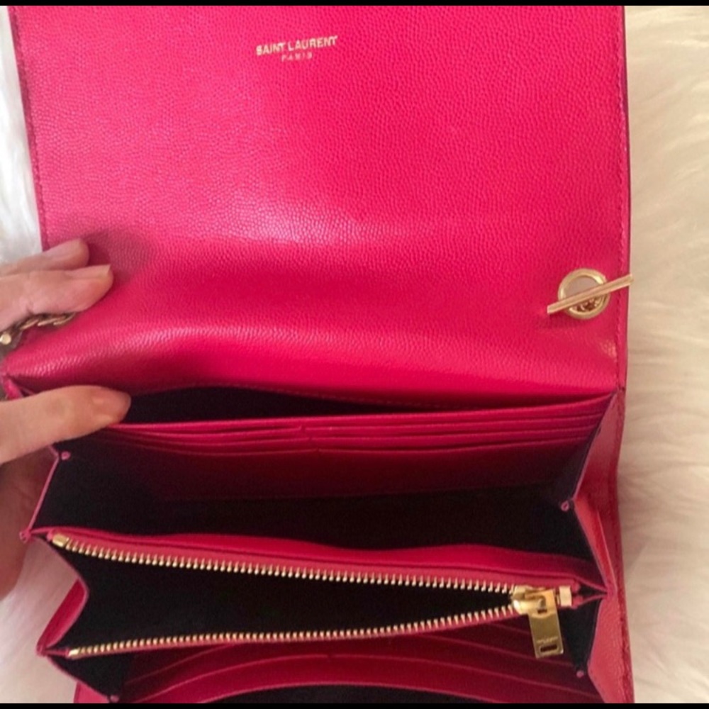 SOLD YSL Saint Laurent Wallet on a chain - Picture 3 of 13